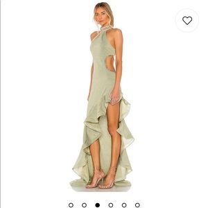 Bronx and Banco | Dresses | Runway X Revolve Formal Prom Dress Sage Green L  | Poshmark